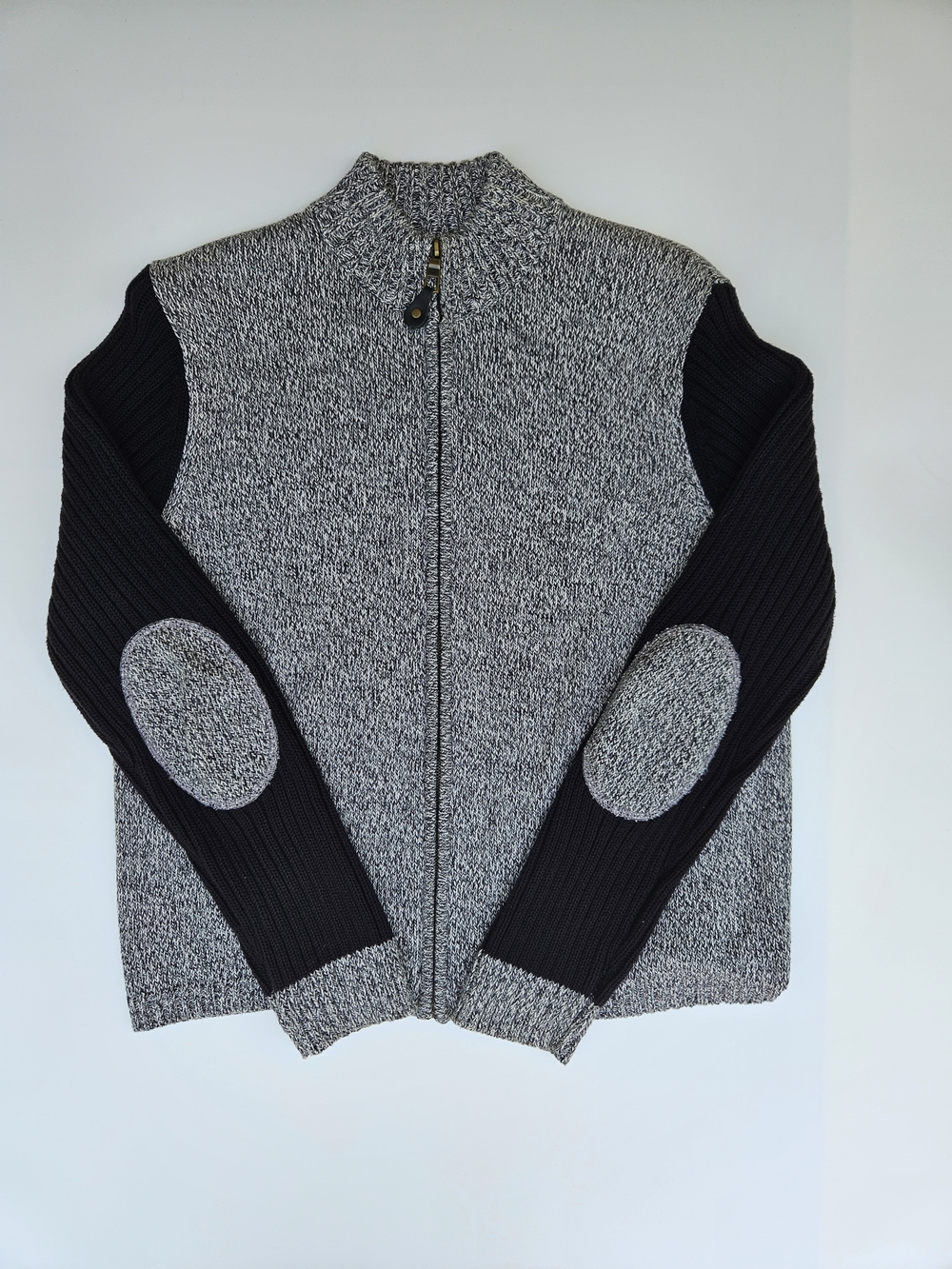 Jeanne Pierre Women’s Large Full Zip Sweater Shoulder Pads Vintage